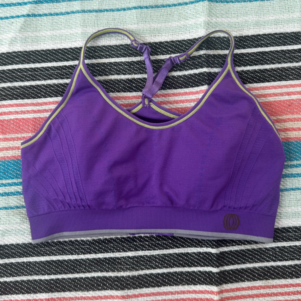 Purple Women's Sports Bra with built-in pad